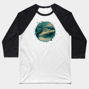 Destroyer Stuck in the Snow - Sci-Fi Baseball T-Shirt